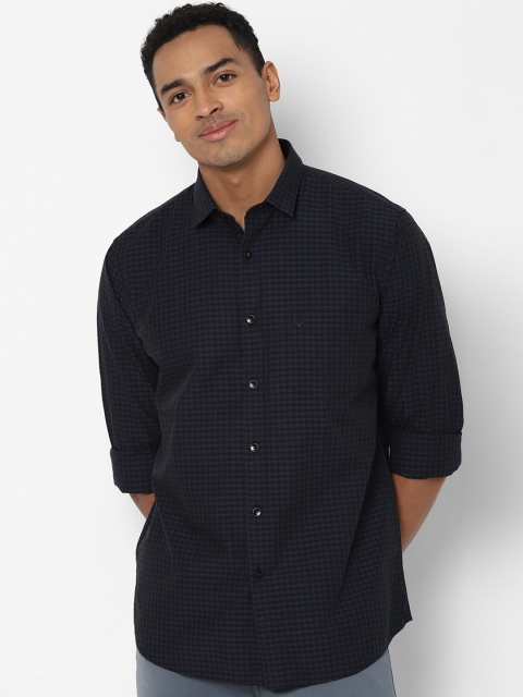 

Allen Solly Men Navy Blue Slim Fit Checked Casual Shirt