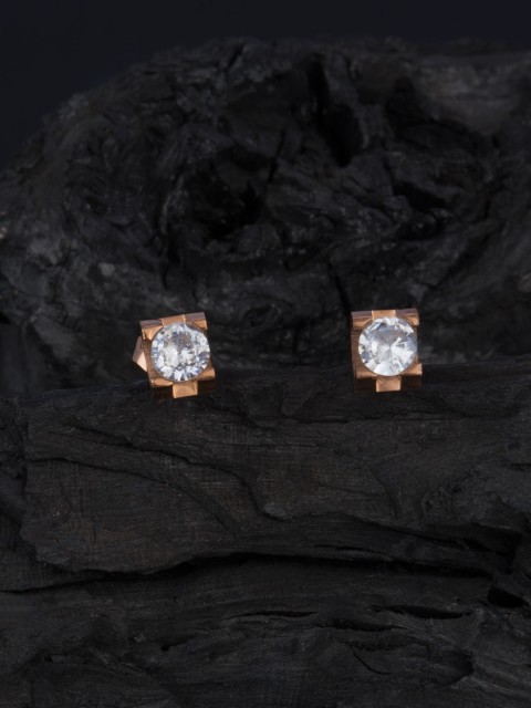 

E2O Rose Gold Contemporary Studs