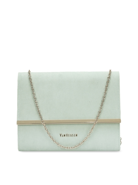 

Van Heusen Green Solid Sling Bag