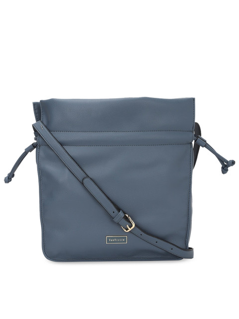 

Van Heusen Blue Solid Sling Bag