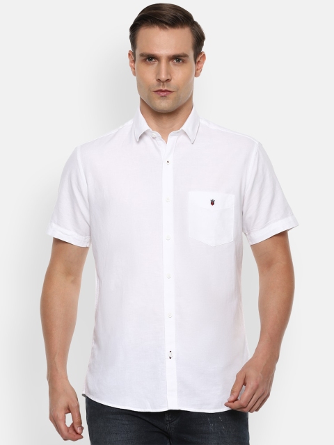 

Louis Philippe Sport Men White Slim Fit Solid Casual Shirt