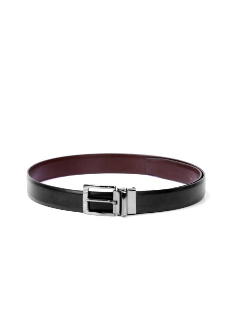 

Krosshorn Men Black & Brown Solid Reversible Belt