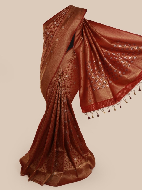 

Pothys Rust Pure Silk Woven Design Banarasi Saree
