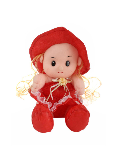

DukieKooky Kids Red & Nude Daisy Doll Soft Toy