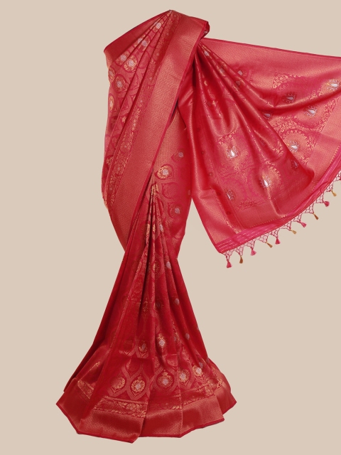 

Pothys Red Pure Silk Woven Design Banarasi Saree