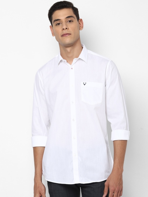 

Allen Solly Men White Slim Fit Solid Casual Shirt