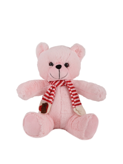 

DukieKooky Kids Pink & Red Scarfy Teddy Bear Soft Toy