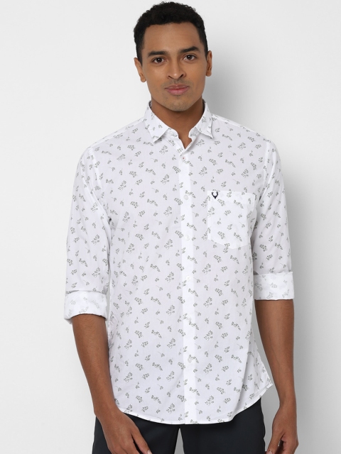 

Allen Solly Men White & Green Slim Fit Printed Casual Shirt