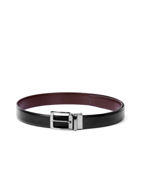 

Krosshorn Men Black & Brown Solid Reversible Belt