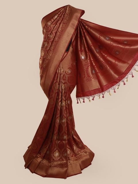

Pothys Rust Pure Silk Woven Design Banarasi Saree