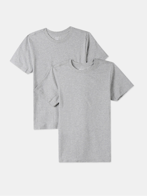 

GAP Pack Of 2 Boys Grey Solid Round-Neck Undershirts