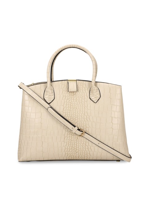 

Van Heusen Beige Printed Handheld Bag
