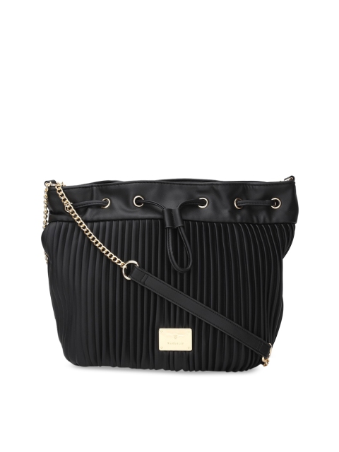 

Van Heusen Black Striped Sling Bag