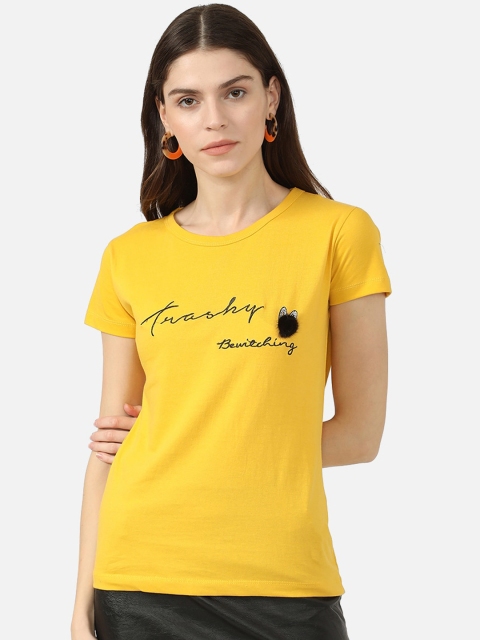 

V2 Value & Variety Mustard Yellow Chambray Regular Top
