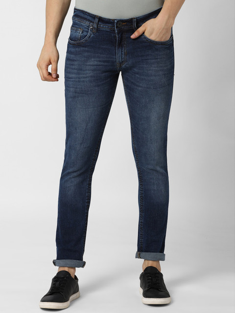 

Peter England Casuals Men Navy Blue Skinny Fit Light Fade Jeans