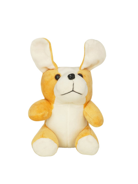 

DukieKooky Kids Cream-Coloured & Yellow Little Dog Soft Toy