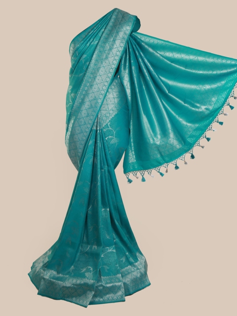 

Pothys Green Pure Silk Woven Design Banarasi Saree