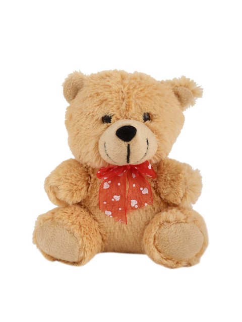 

DukieKooky Kids Brown & Red Little Teddy Bear Soft Toy