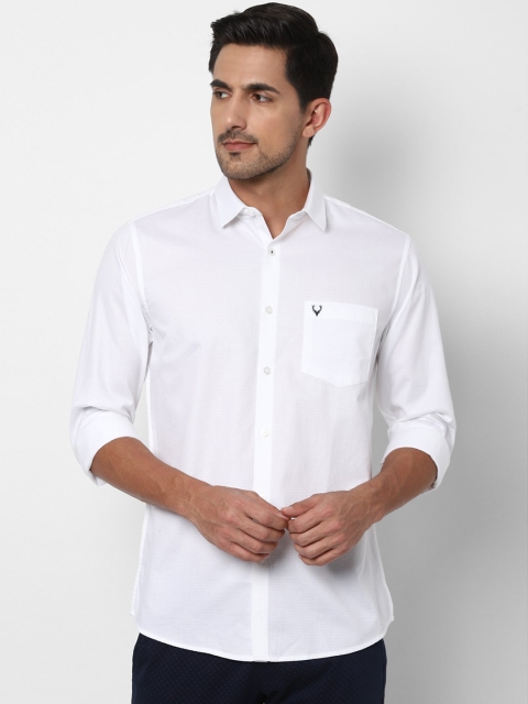 

Allen Solly Men White Slim Fit Self Design Casual Shirt