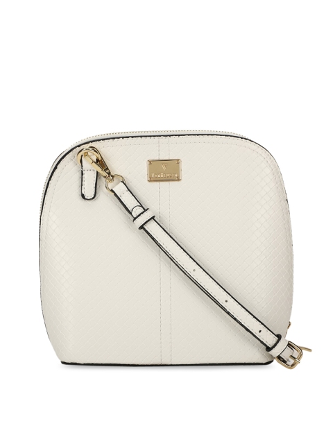 

Van Heusen White Textured Sling Bag