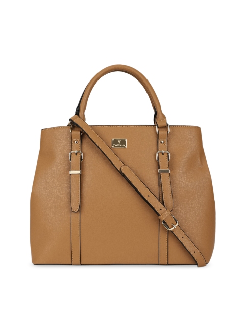 

Van Heusen Brown Solid Handheld Bag