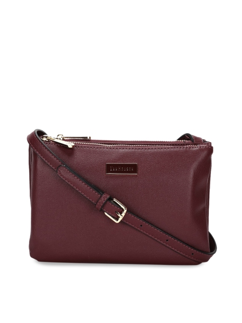

Van Heusen Woman Maroon Solid Sling Bag