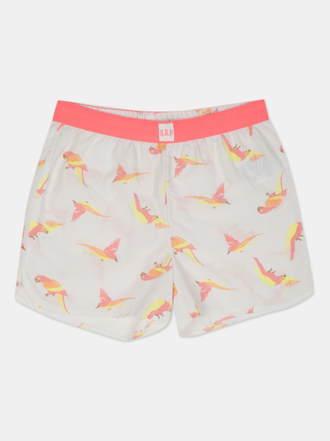 

GAP Boys Off-White Printed Regular Fit Regular Shorts