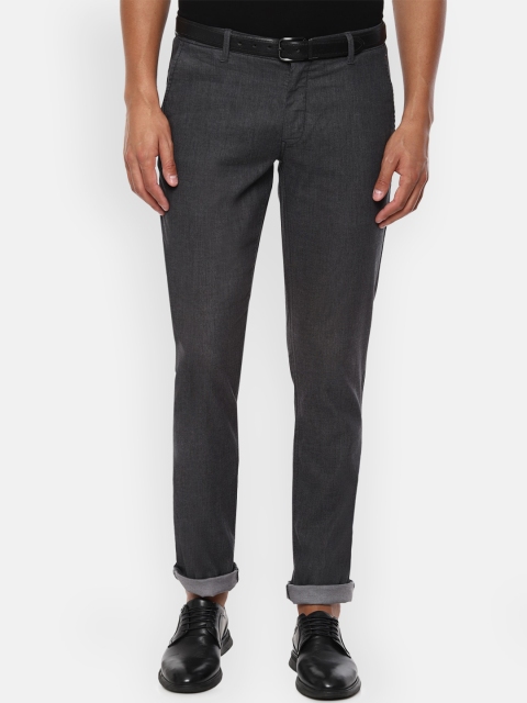 

Louis Philippe Sport Men Grey Solid Slim Fit Regular Trousers