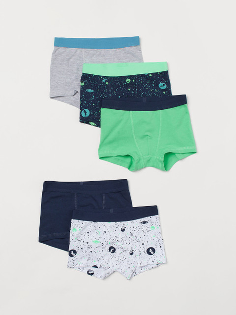 

H&M Boys 5-Pack Boxer Shorts 0767126023, Blue