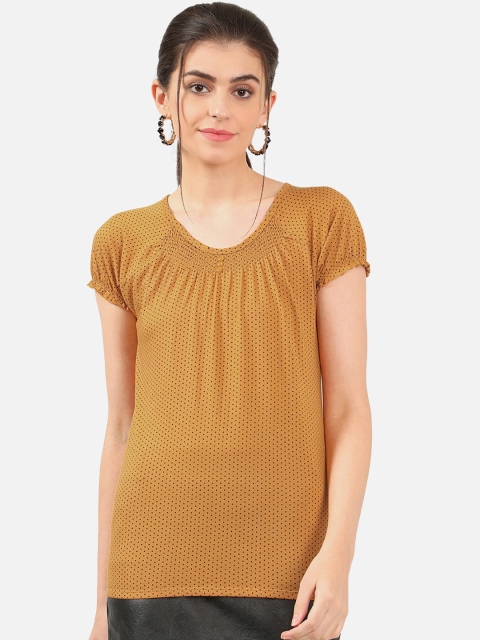 

V2 Value & Variety Mustard Chambray Regular Top