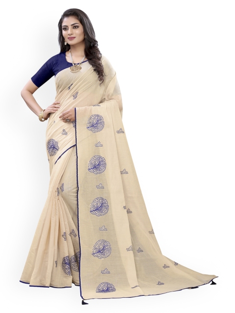 

KALINI Beige Printed Saree