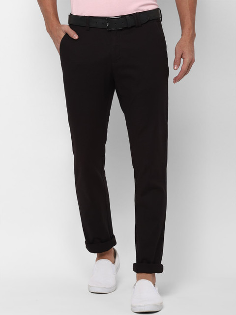 

Allen Solly Men Brown Slim Fit Solid Regular Trousers