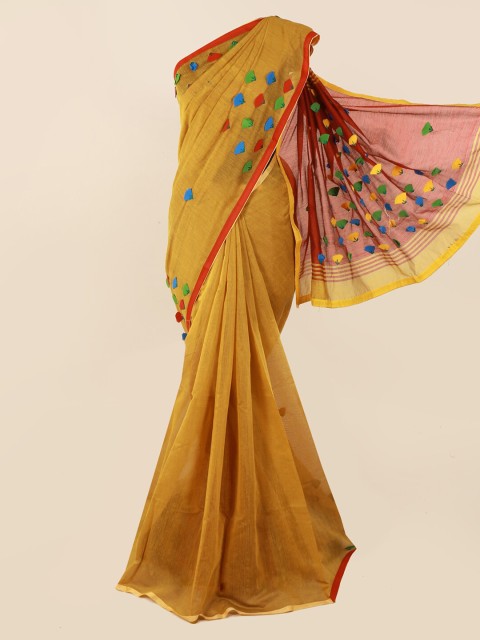 

Pothys Mustard Striped Saree