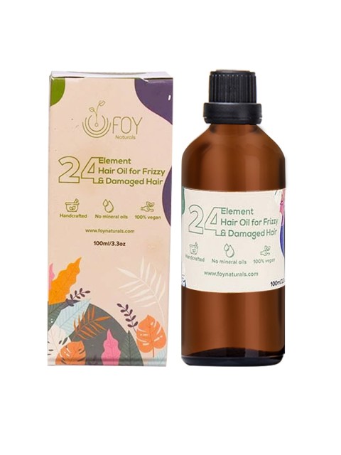 

FOY Naturals 24 Element Oil for Frizzy & Damaged Hair 100 ml, Yellow