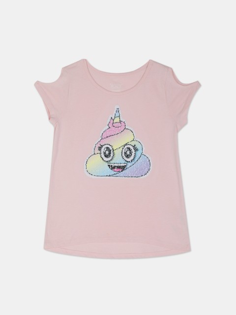 

The Childrens Place Pink Embellished Regular Top