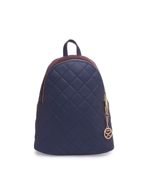 

Sole To Soul Women Blue Quilted Backpack & Waist Pouch