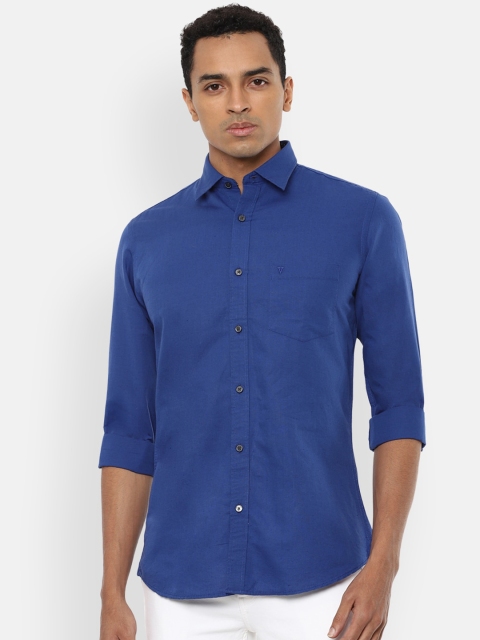 

Van Heusen Sport Men Blue Slim Fit Solid Casual Shirt
