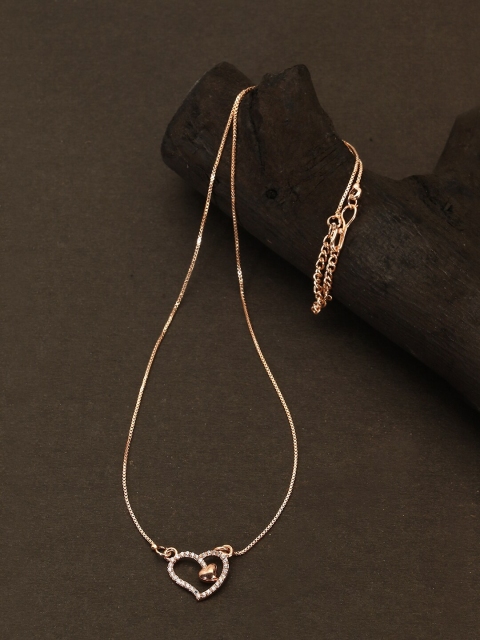 

Adwitiya Collection Gold-Toned & White Copper Gold-Plated Handcrafted Necklace