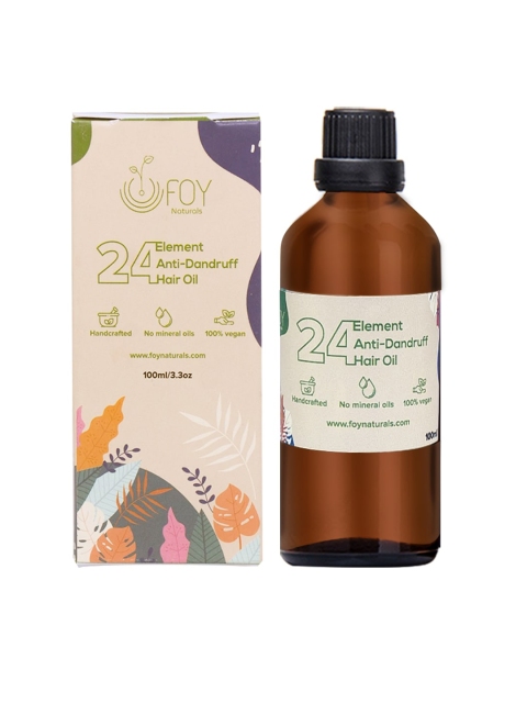 

FOY Naturals 24 Element Anti Dandruff Hair Oil 100 ml, Yellow