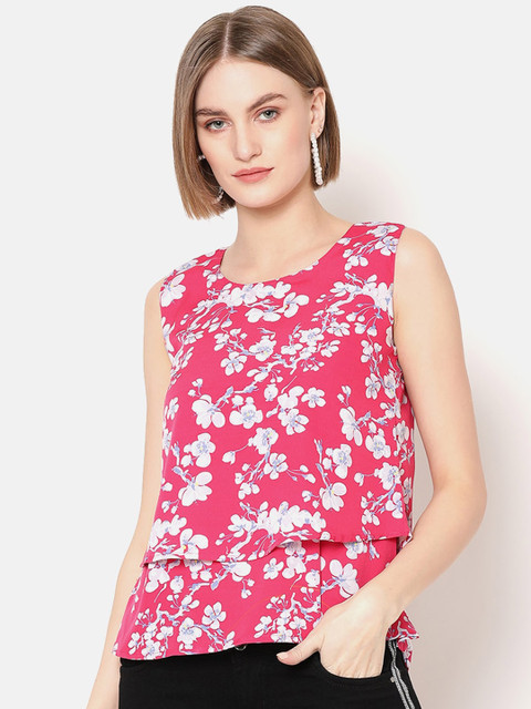

V2 Value & Variety Pink Crepe Regular Top