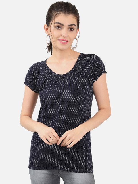 

V2 Value & Variety Navy Blue Chambray Regular Top