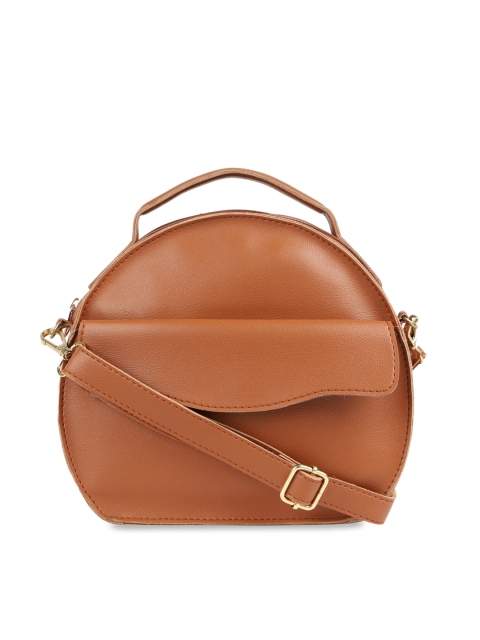 

Bagsy Malone Tan Solid Sling Bag