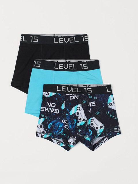 

H&M Boys Blue & Black 3-Pack Boxer Shorts 0713774079