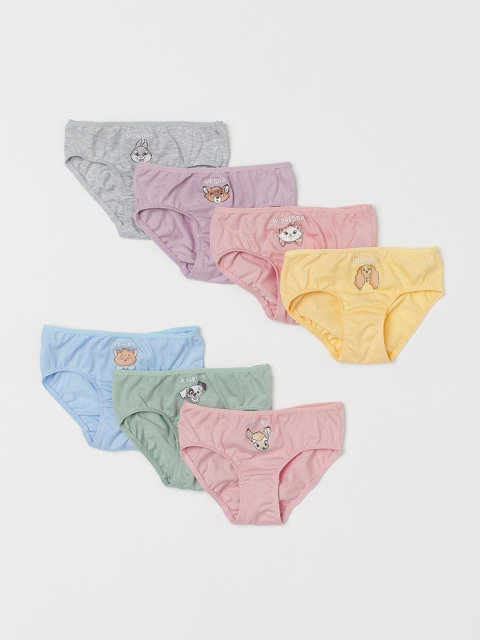 

H&M Girls 7 Pack Cotton Briefs, Pink