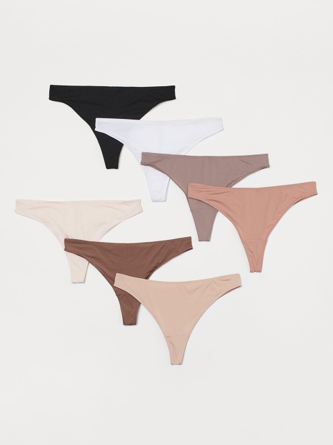 

H&M Women 7-Pack Brazilian Briefs 0868309006, White