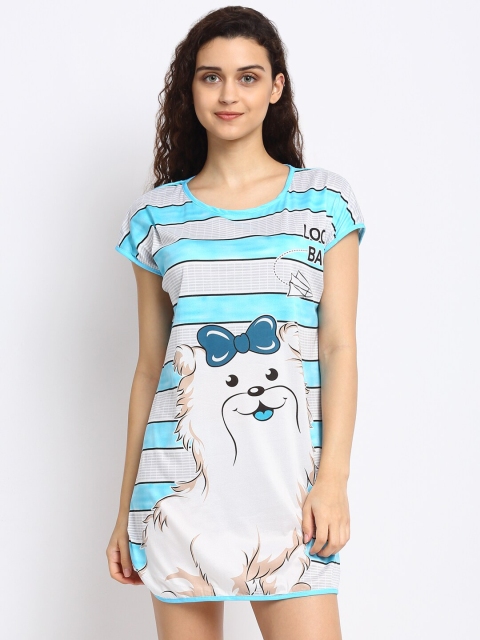 

NEUDIS Women Assorted Striped Nightdress