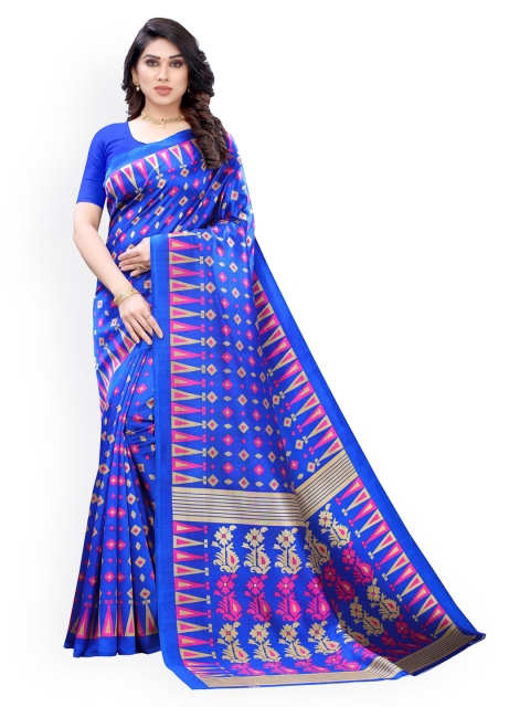 KALINI Blue Woven Design Saree