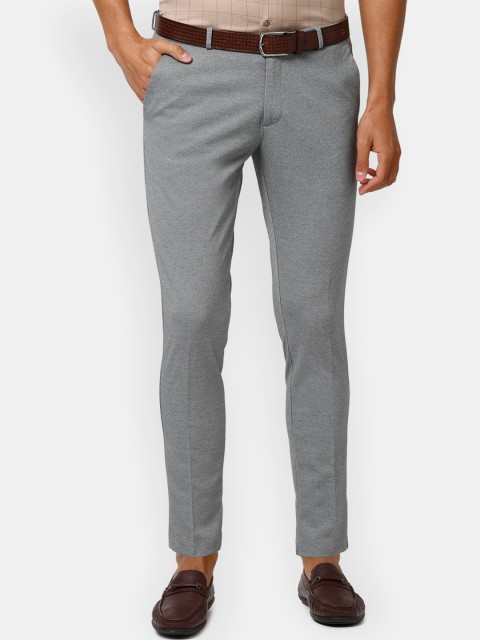

Louis Philippe Sport Men Grey Solid Slim Fit Trousers
