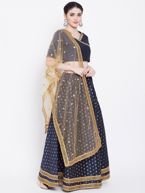 

studio rasa Women Navy Blue Printed Lehenga Set