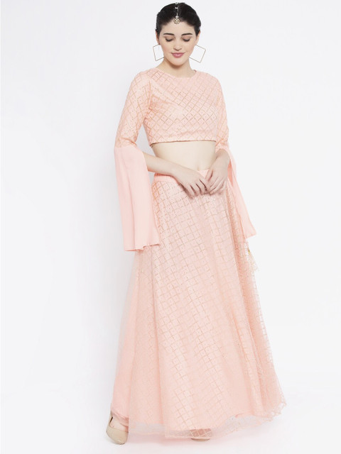

studio rasa Pink Ready to Wear Lehenga with Top